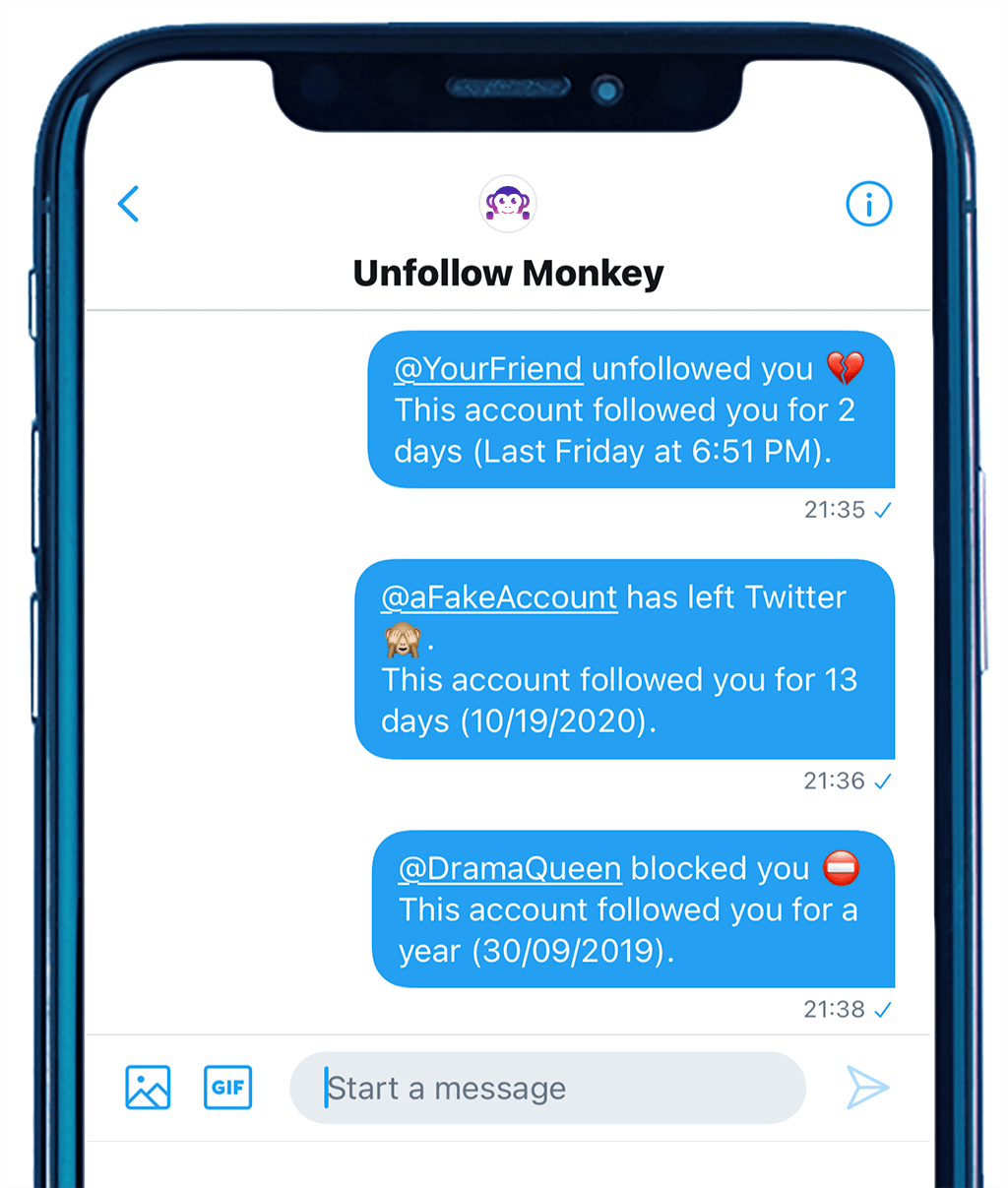 Example of notification